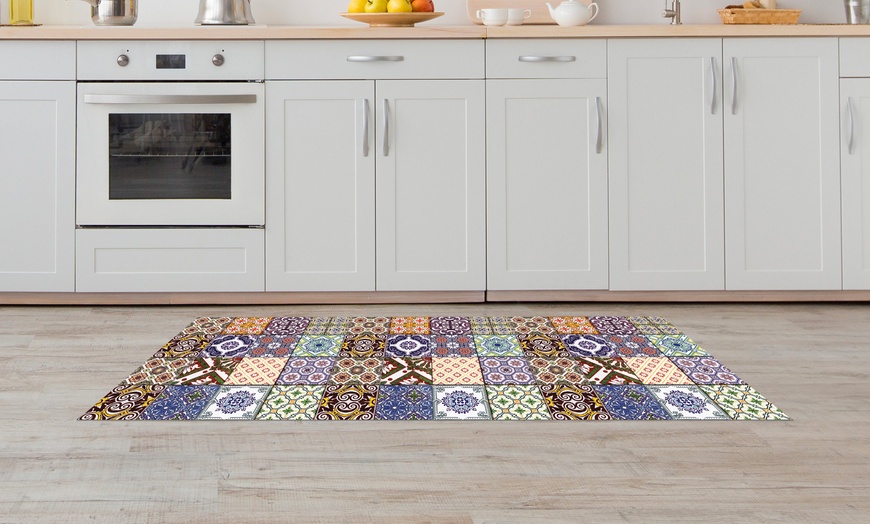 Image 12: Non-Slip Kitchen Runner Rug with Digital Print 