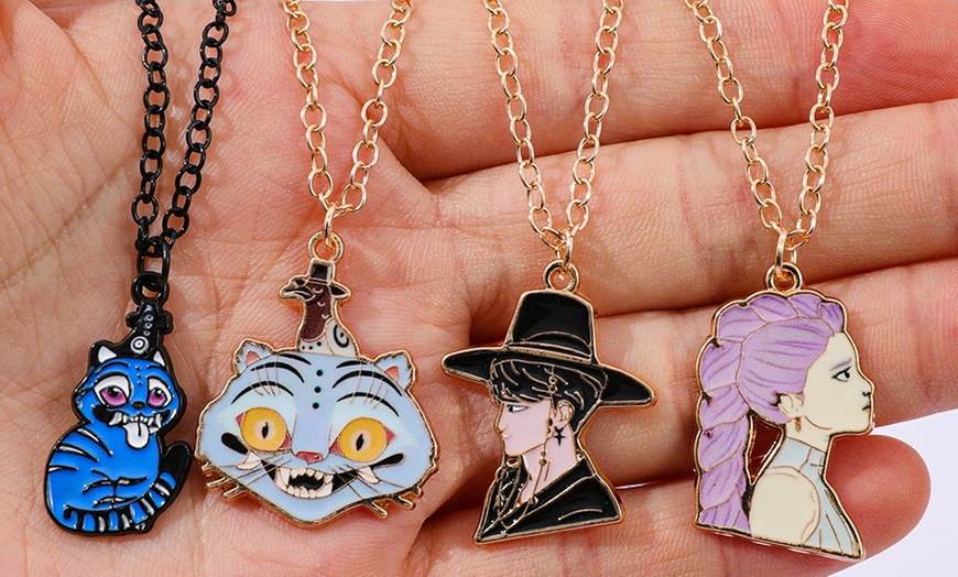 Image 14: KPop Demon Hunter Themed Necklace and Bracelet Set – 5 Pieces