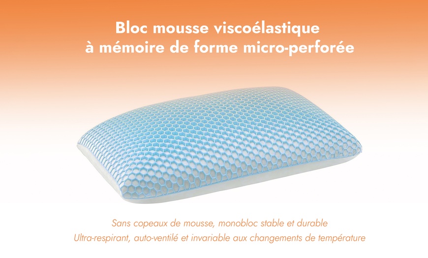Image 6: Bolster en mousse à mémoire de forme microperforée– Sampur