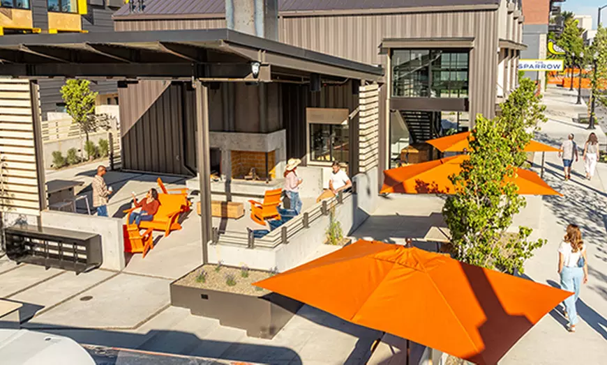 Open-air patio