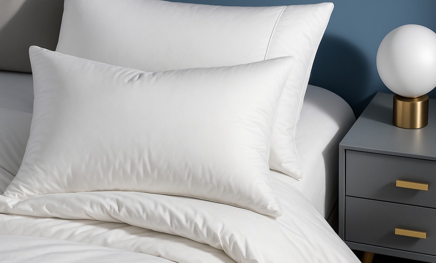 Image 4:  85% Goose Feather & 15% Down Pillows (Pack of 2)