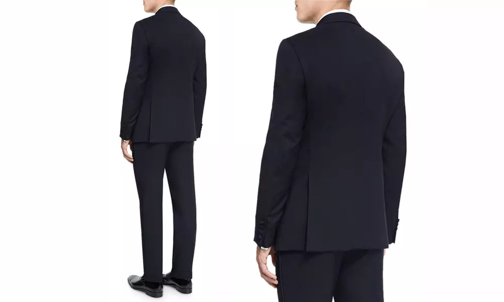 Verno Men's Notch Lapel Classic-Fit Tuxedo (2-Piece)  - Second Medium