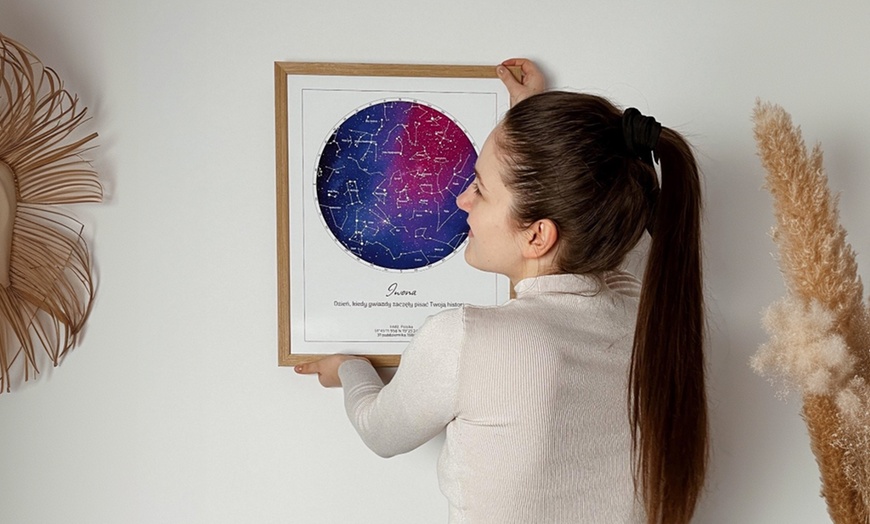 Image 12: Wyjątkowe plakaty z personalizowaną mapą nieba