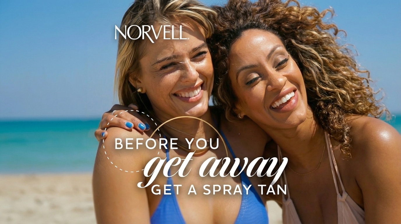 Lux Glow Bar: 2, 3, or 4 Custom Norvell Airbrush Spray Tans for a Flawless, Streak-Free Glow (Up to 10% Off)