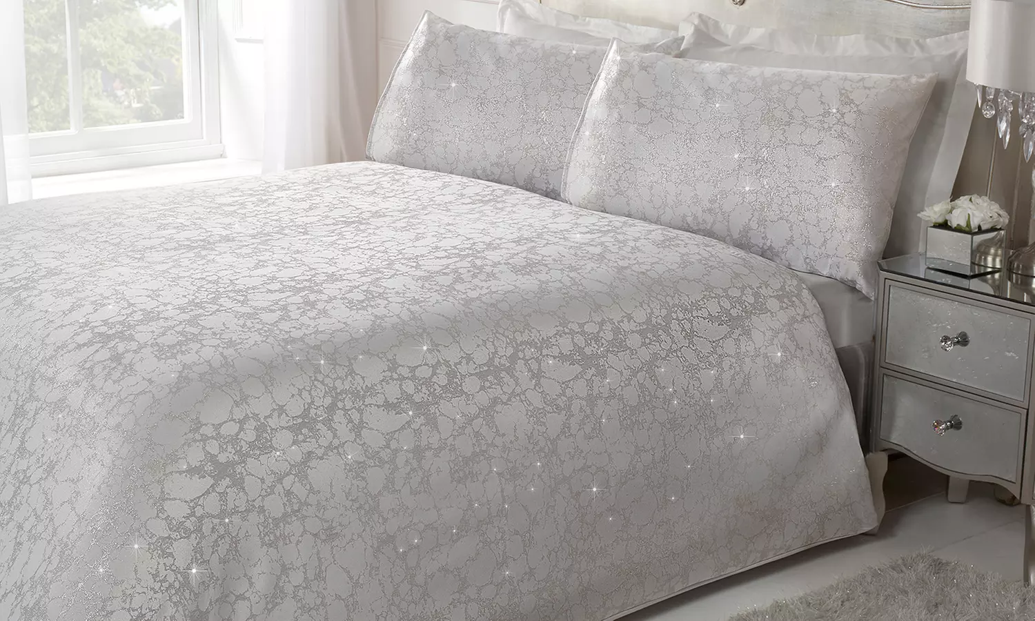 Parure de lit Marbre avec 1 ou 2 taies d'oreiller - Primary Image