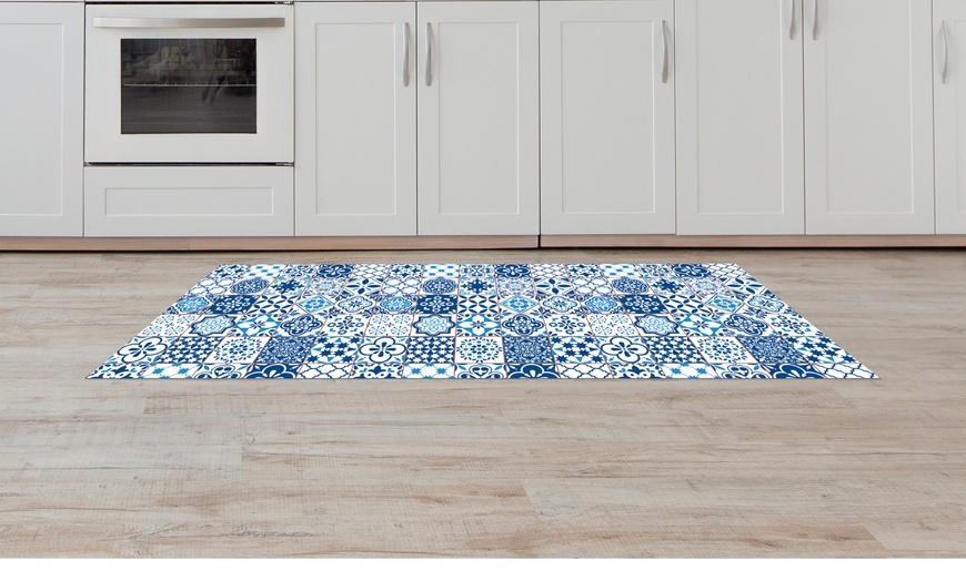 Image 4: Non-Slip Kitchen Runner Rug with Digital Print 