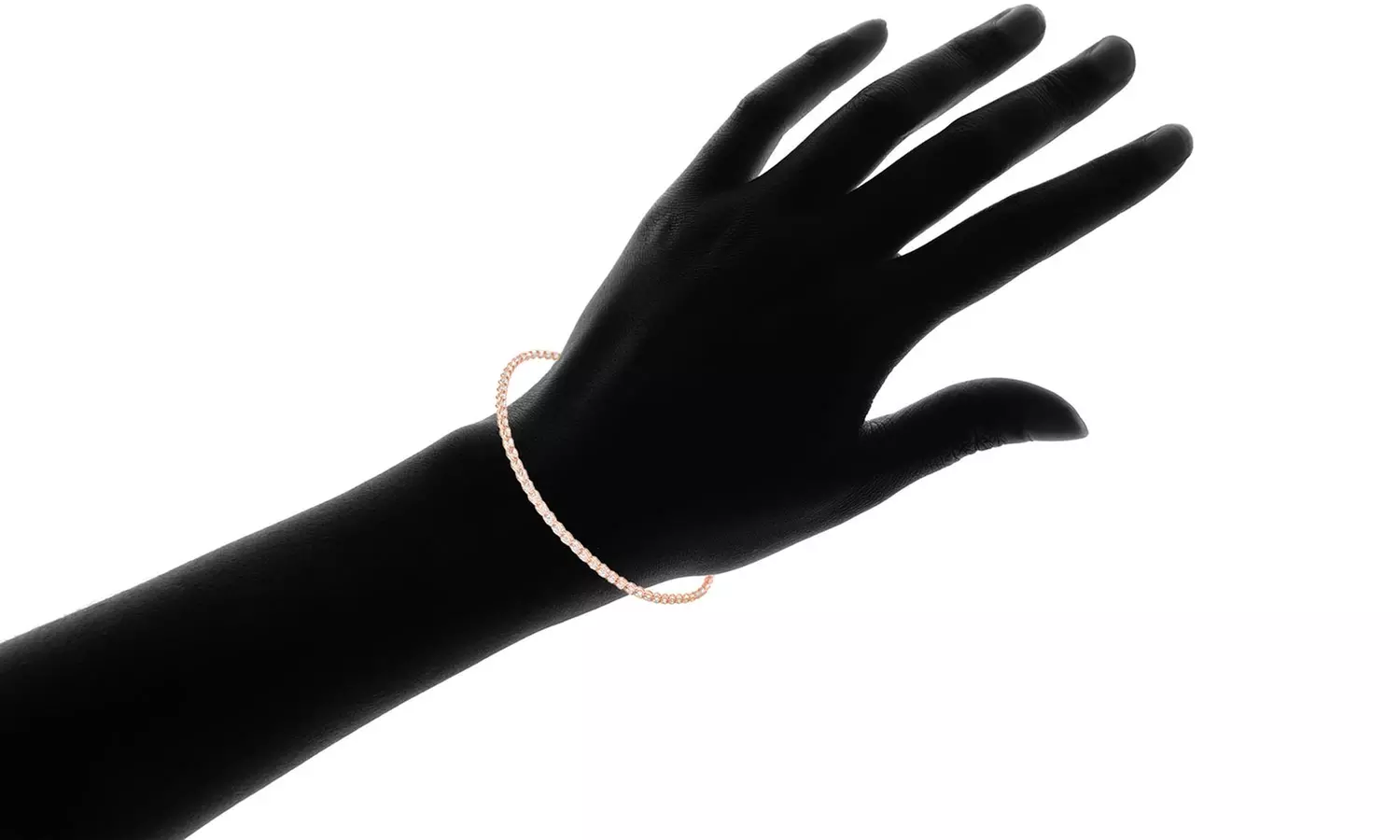 14K Gold Crystal Spiga Bracelet Made With Swarovski Elements - Image 5