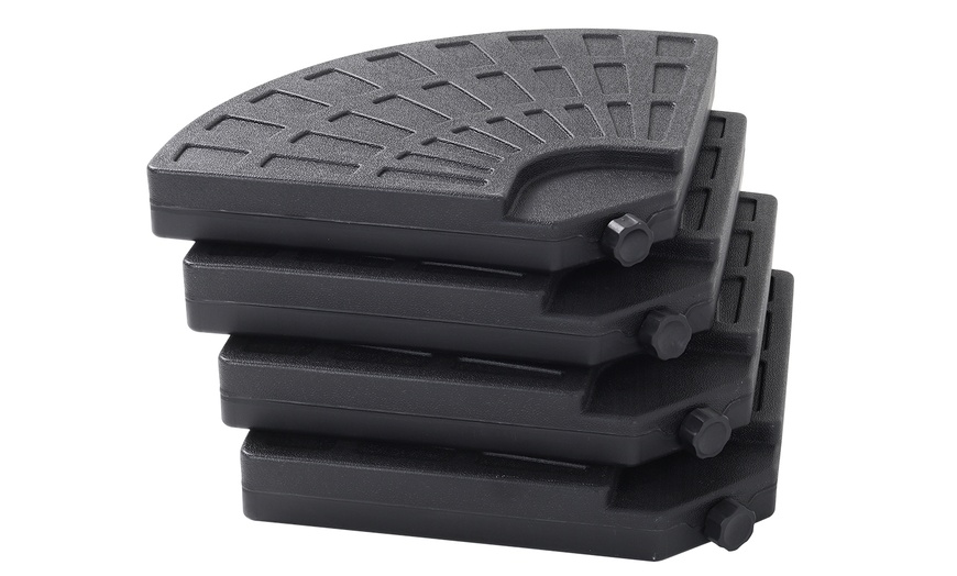 Image 18: Rotatable Square Cantilever Umbrella with Fillable Base