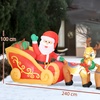 Image 12: Outsunny Inflatable Santa Christmas Decorations
