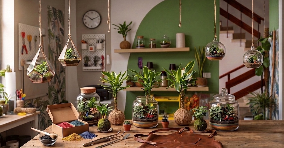 Taller de terrario vertical en Tenerife