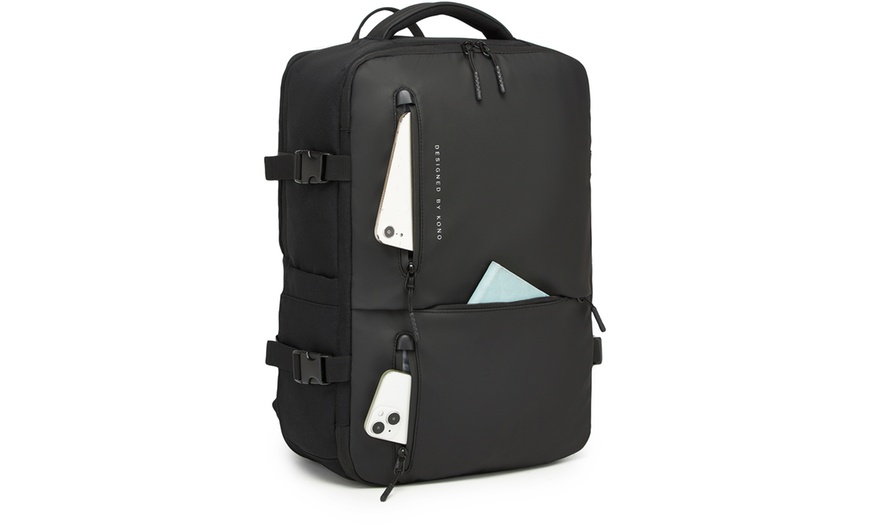 Image 7: Mochila de viaje con compartimento para portátil y puerto de carga