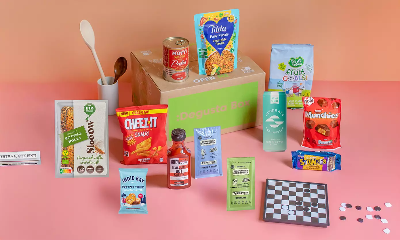 Degusta Surprise Box with 10-15 Selected Branded Foods incl. Shipping