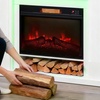 Image 6: HomCom 1800W Inset Electric Fireplace with RGB LED Lights