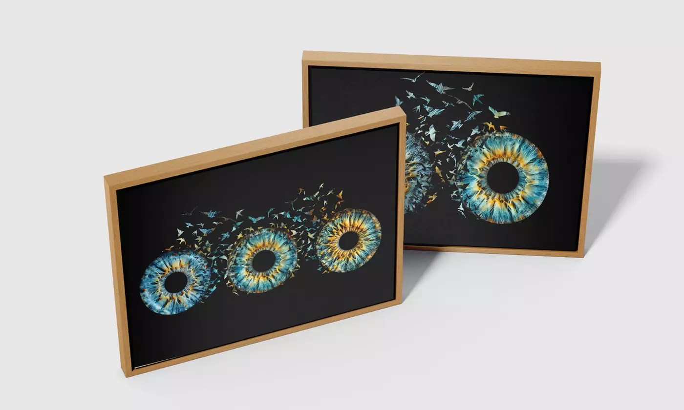 Custom Iris Photo Art For Couples, Families or Pets