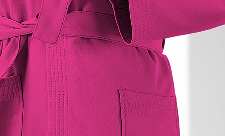 Image 23: Sneldrogend microfiber badjas met capuchon