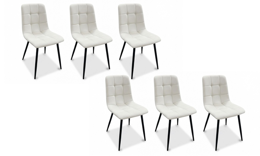Image 6: Set 6 sedie Andromeda imbottite
