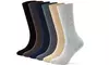 Mens Warm Soft Cotton Full Cushion Crew Socks (5 Pairs)