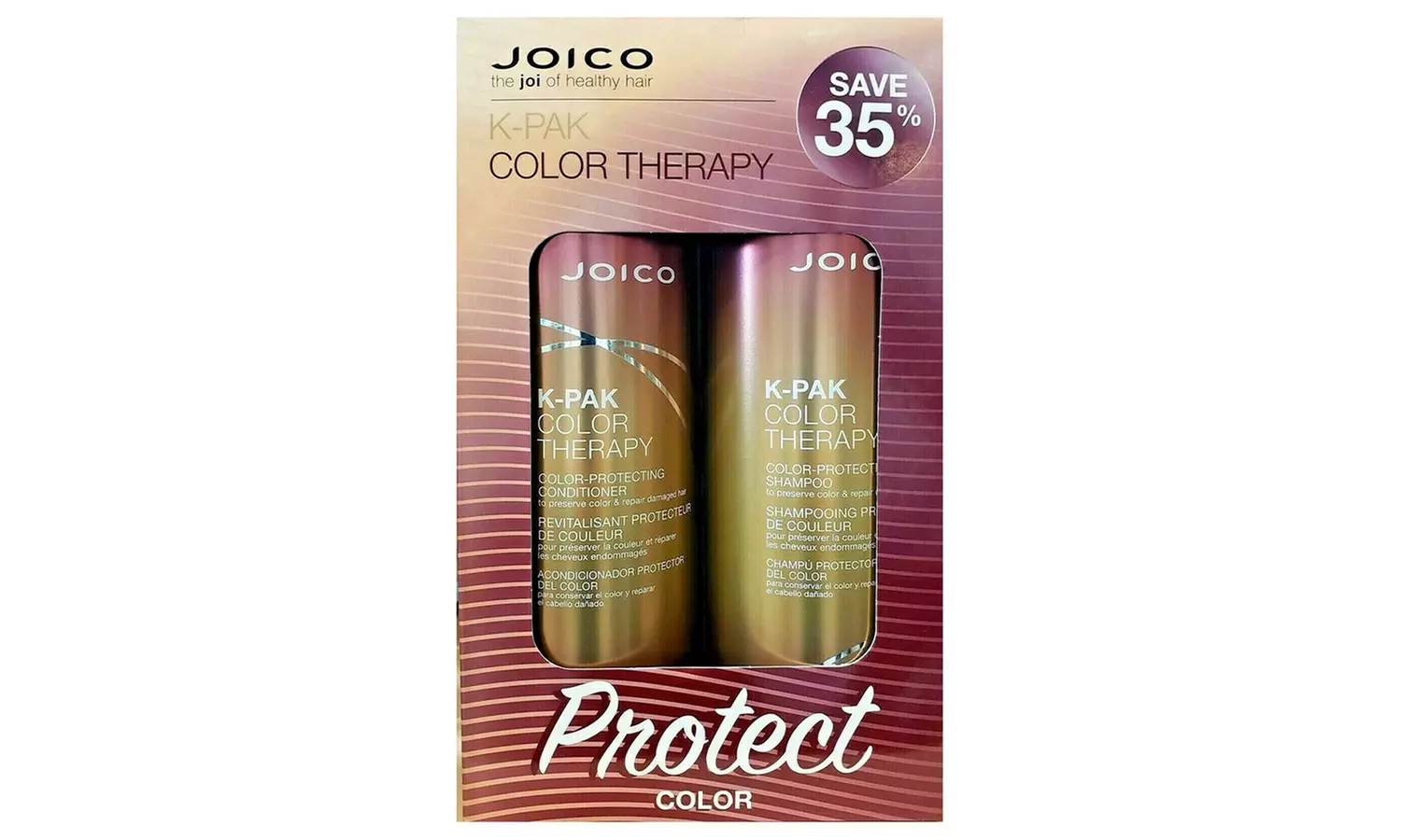 JOICO K-pak Color Therapy Shampoo and Conditioner Liter DUO 33.8oz