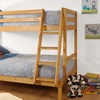 Image 1: Solid Pine Triple Bunk Bed with Optional Mattresses