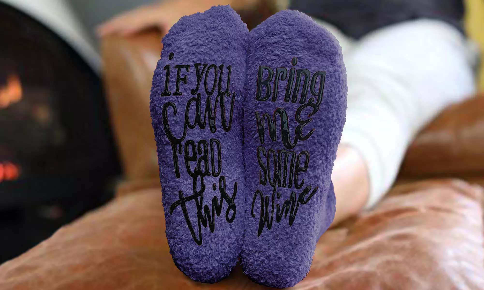 Women's Cozy Wine Socks (1-Pair)