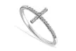 Sideways Cross Band With Crystals From Swarovski - Second Medium