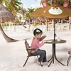 Image 2: Outsunny Kids' Bistro Table and Chair Set or Garden Swing Seat 