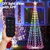 Image 1: Christmas Tree 1.8m with Fairy Lights for Festive Decor
