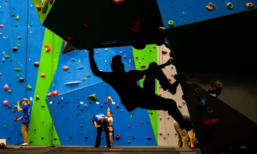 Image 1: All Day Climbing Pass for 1, 2, or 4 with Equipment Included