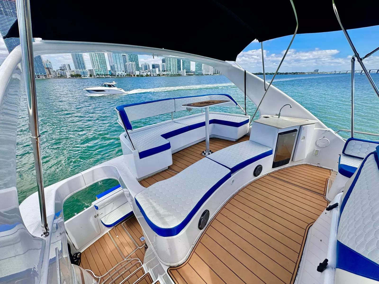 Luxury 48 Foot Yacht Tour & Jetski in Miami Beach Marina or Downtown
