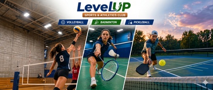 Three OpenPlay sessions for any sport (Pickleball, Badminton and Volleyball) - LevelUp Sports and Athletics Club