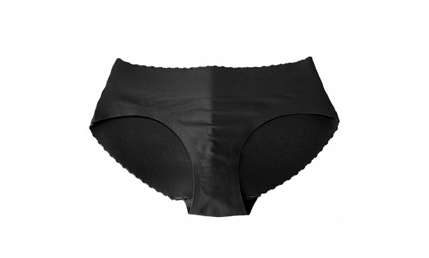 Image 4: Women's Padded Seamless Butt Hip Enhancer Panties Boy Shorts