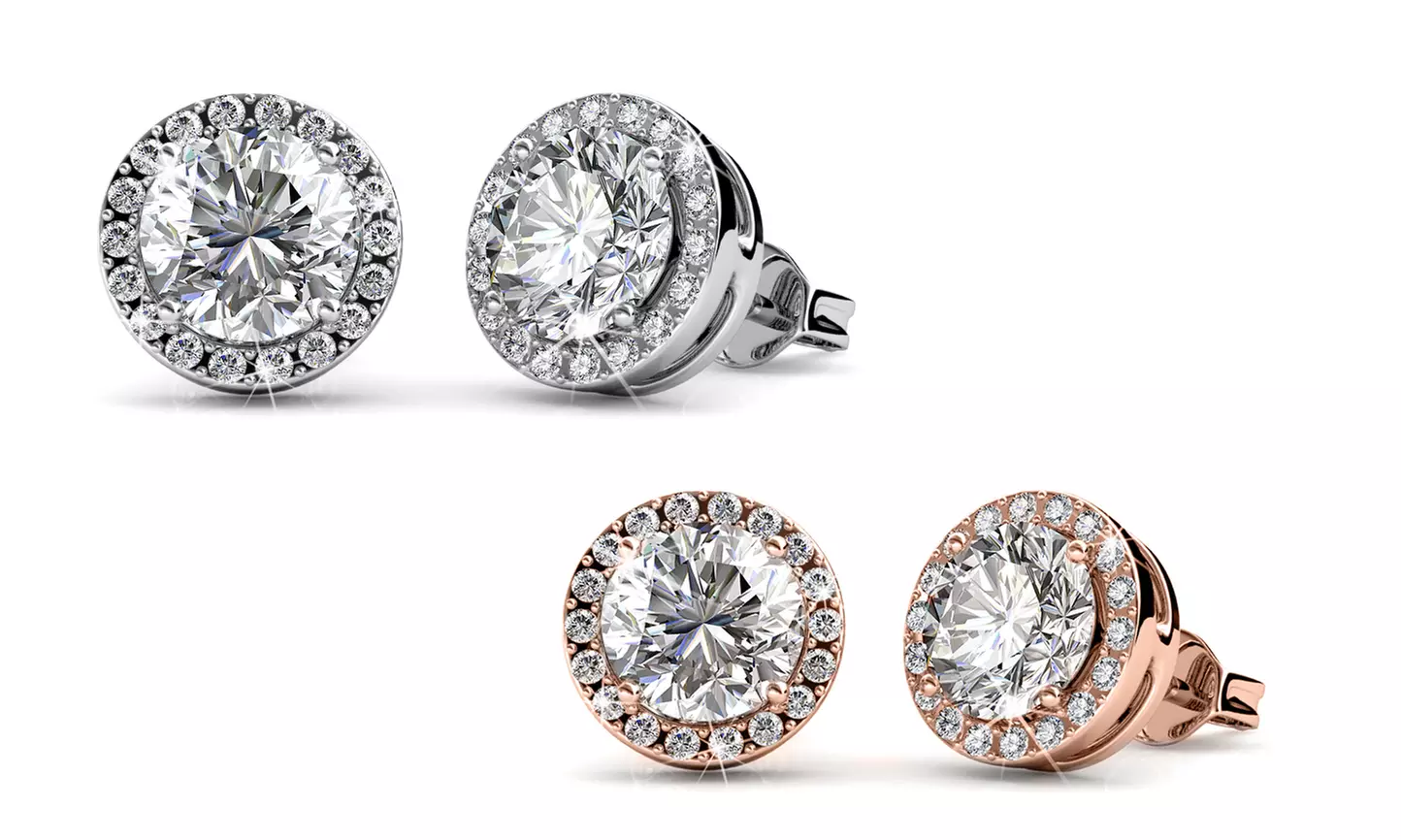 Boucles d'oreilles Sophia, argent ou or rose - Primary Image