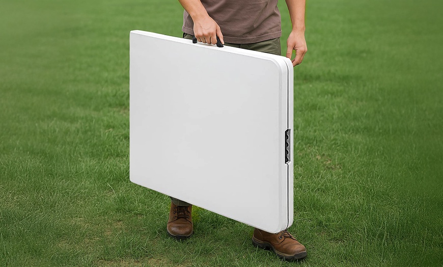 Image 3: Tavolo pieghevole Crotone bianco