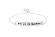 925 Sterling Silver Adjustable Bracelet With Love Engravings - Multiple Options - Second Medium