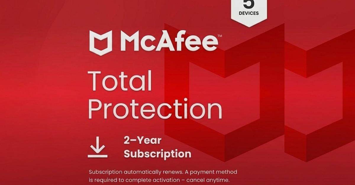 Mcafee Total Protection 2026: 1, 3 Or 5 Devices With Auto Renewal Mcafee Total Protection 2026: 1, 3 Or 5 Devices With Auto Renewal