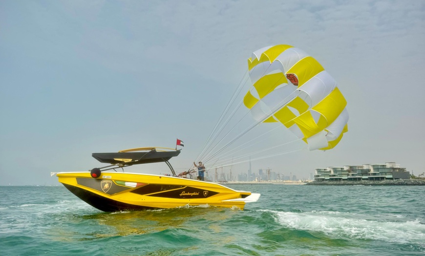 Image 2: Soar Above Dubai's Coastline with 30-Minute Parasailing for One or Two