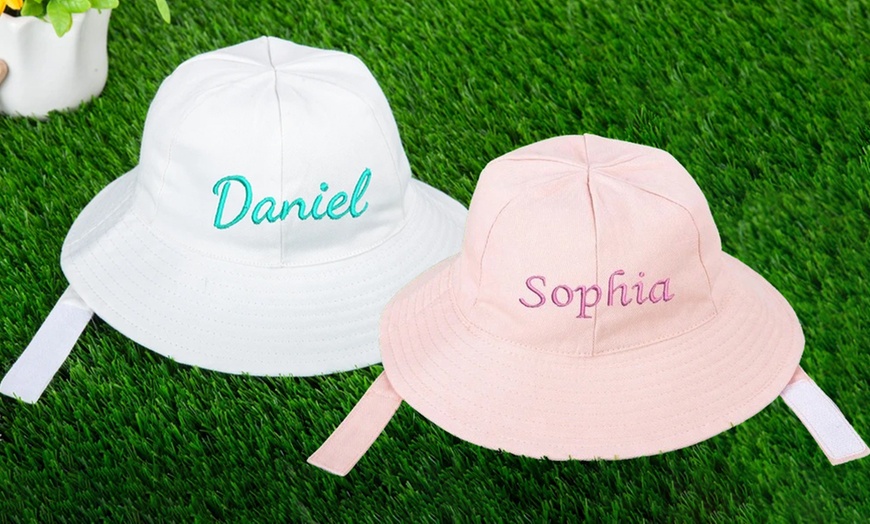 Image 7: Custom Baby Sun Hat 