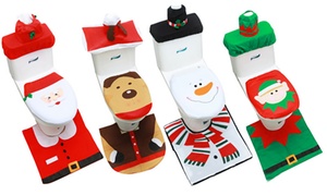 Christmas Toilet Decoration Set