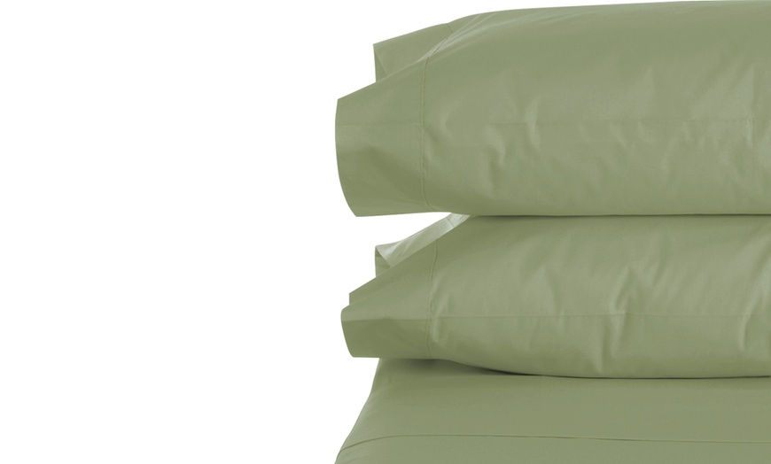 Image 9: 1800 Series Bamboo Feel Pillowcase Queen/Standard or King Set of 2 Pillowcases 