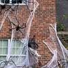 Image 13: Giant Spider & Web Halloween Decoration Props