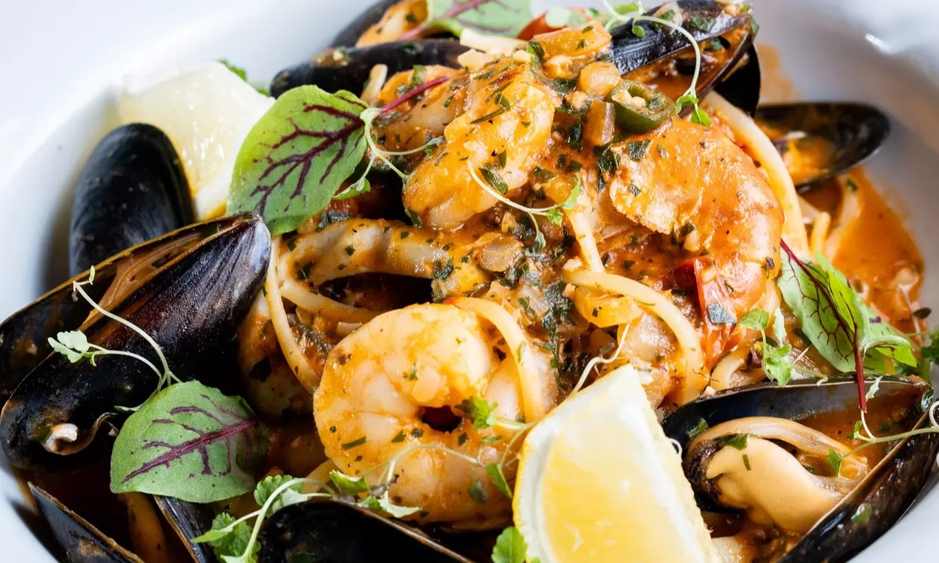 Starter, Main & Half, One or Two Bottles of Wine for 1, 2, or 4 People