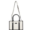 Image 8: Miss Lulu PU Leather Graceful Spacious Tote Bag with Woven Trim Strap