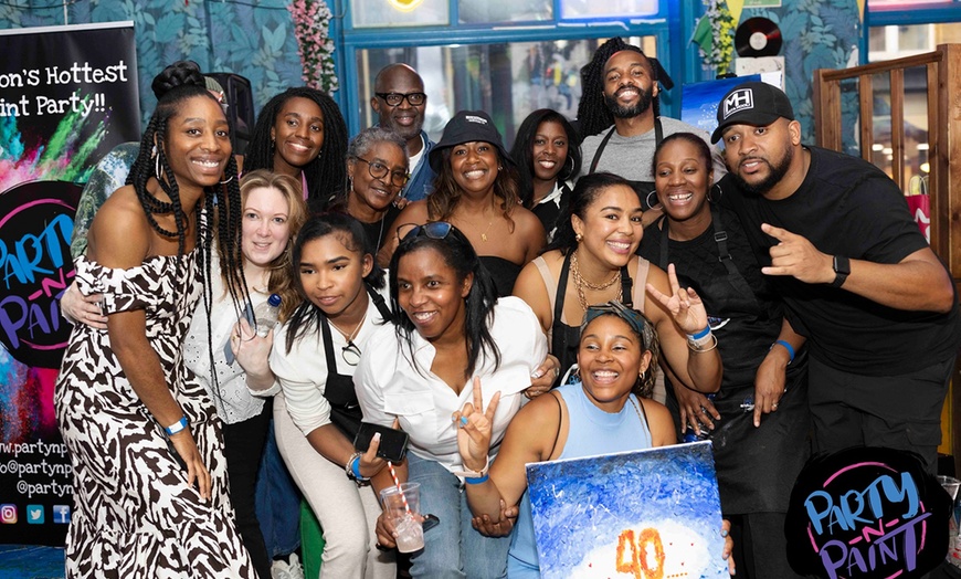 Image 21: Paint, Sip & Party: A Night of Art, Fun & Music