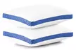 2Pack Gusseted Pillows - Microfiber Breathable Down Bed Pillow Pair by Lux Decor - Second Medium