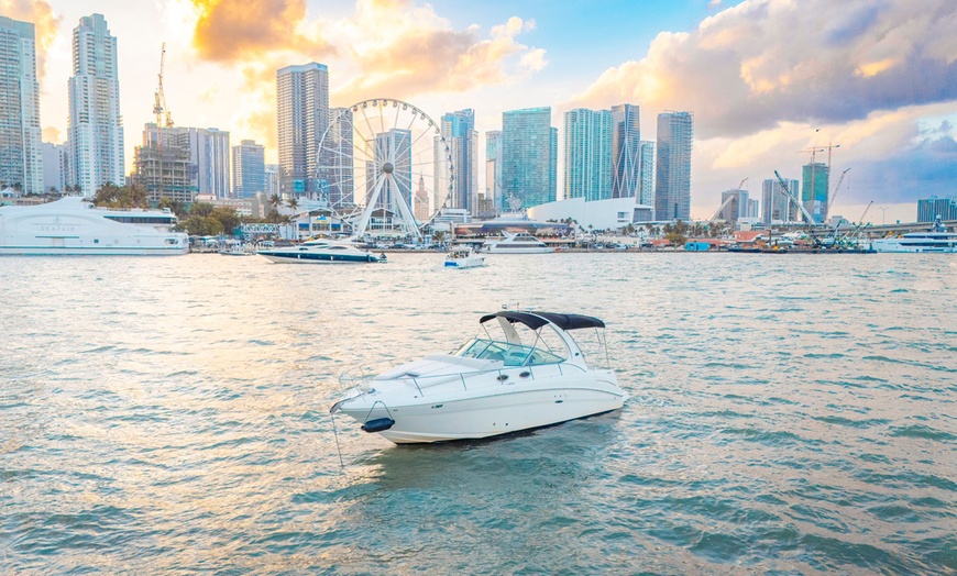 Image 3: Private Miami Boat Rental for up to 10 Guests. Cruise the Coastline!