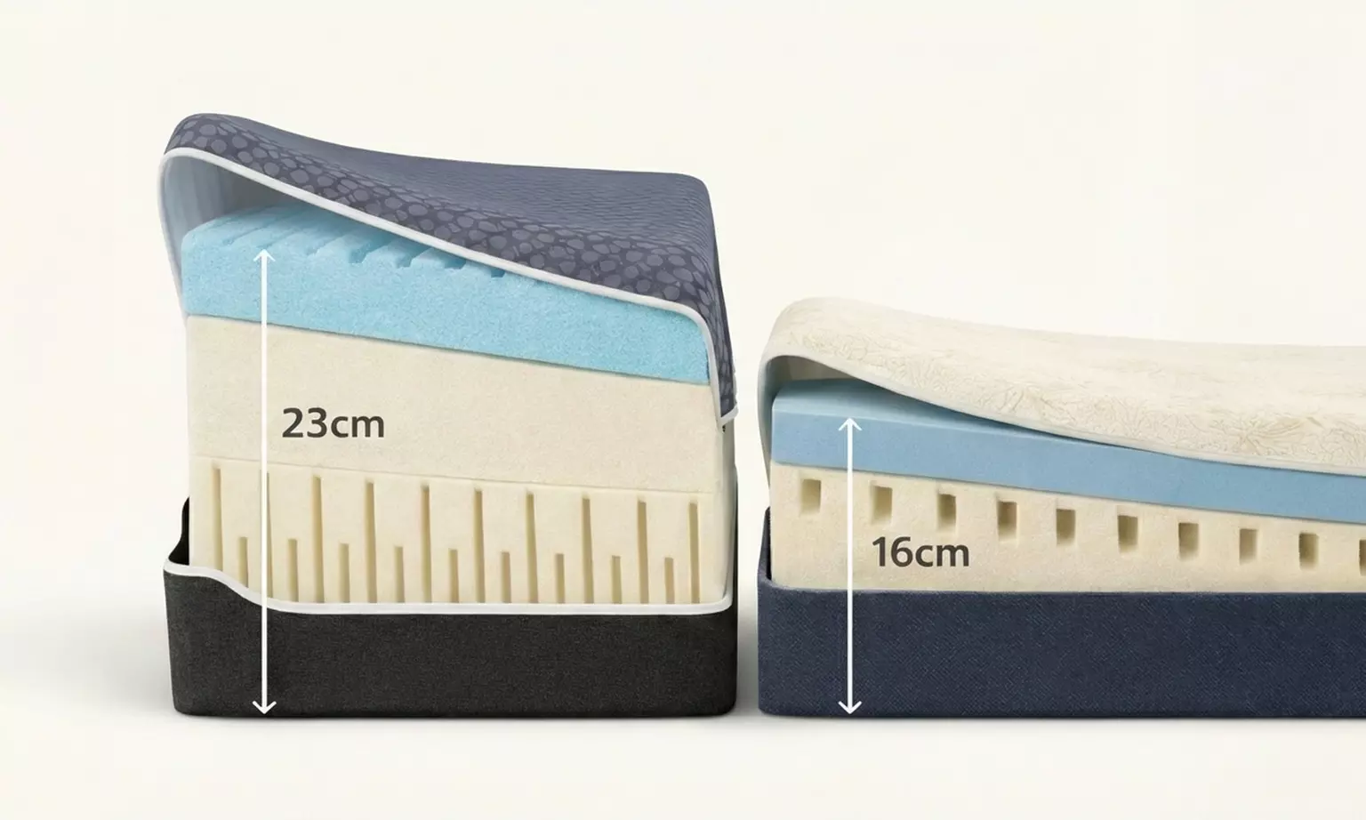 Sampur 1 of 2 matrassen voor verstelbaar bed