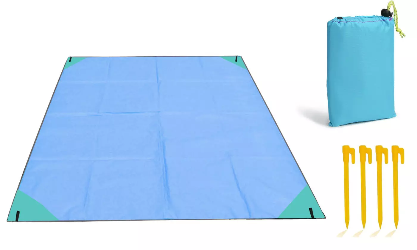 Oversized Lightweight Beach Mat Portable Picnic Blankets Sand Proof Mat
