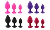 Silicone Jeweled Plug Weighted Anal Jewel Trainer Sets Enhance 