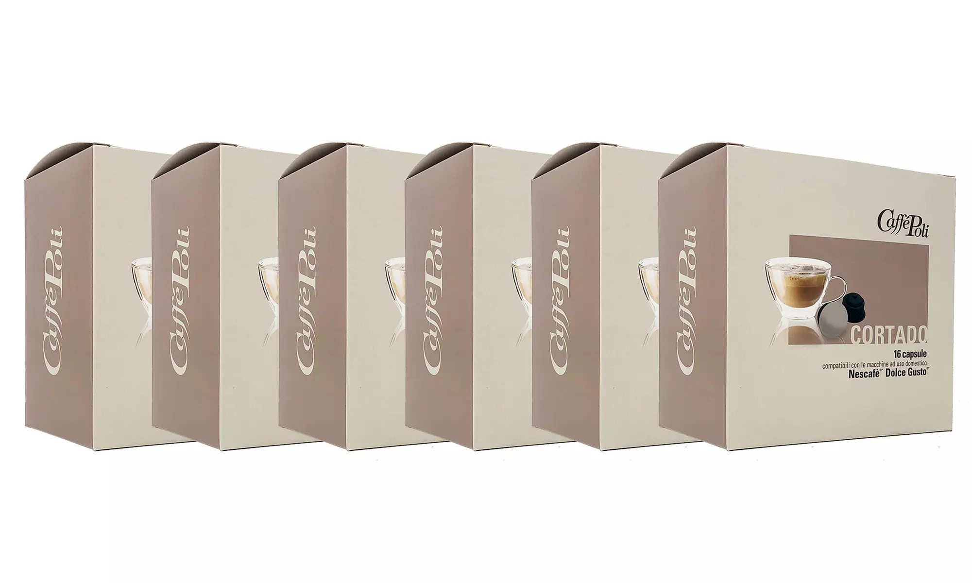 Fino a 256 capsule Caffè Poli compatibili Dolce Gusto