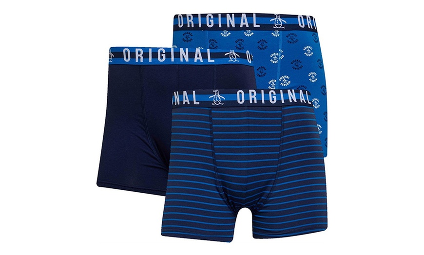 Image 5: Original Penguin Men's Boxer Briefs - 3 Pack Assorted Colours, Organic Cotton